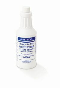 Getinge Dual Enzymatic Instrument Detergent Renuzyme® Foam RTU 1 Quart Spray Bottle Green Apple Scent - M-465722-1618 - Case of 12