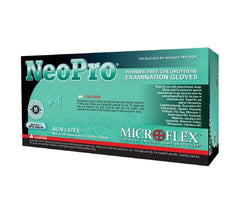 Microflex Medical Exam Glove NeoPro® Medium NonSterile Polychloroprene Standard Cuff Length Textured Fingertips Green Chemo Tested - M-466031-1611 - Box of 1