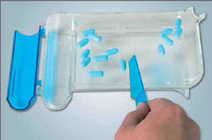 Apothecary Products Pill Counting Tray Right-Handed, Clear Plastic, With Spatula