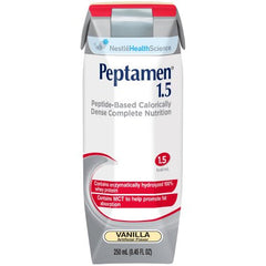 Nestle Healthcare Nutrition Oral Supplement / Tube Feeding Formula Peptamen® 1.5 Vanilla Flavor Ready to Use 250 mL Carton