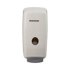 Soap Dispenser McKesson White Plastic Manual Push 1000 mL Wall Mount - M-468279-4194 - Case of 12