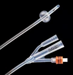 Bard Foley Catheter Lubri-Sil® 3-Way Standard Tip 5 cc Balloon 20 Fr. Antimicrobial Hydrogel Coated Silicone