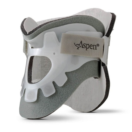Aspen Medical Products Rigid Cervical Collar with Replacement Pads Aspen® Preformed Adult Regular Two-Piece / Trachea Opening 13 to 21 Inch Neck Circumference