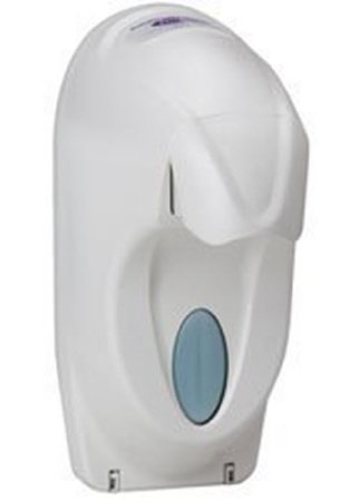 Ecolab Hand Hygiene Dispenser Huntington® Cream Plastic Manual Push 750 mL Wall Mount - M-470725-4728 - Case of 6