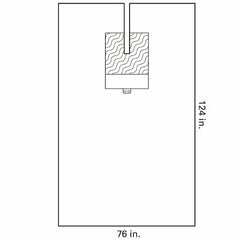 O&M Halyard Inc EENT Drape EENT Split Drape 76 W X 124 L Inch Sterile