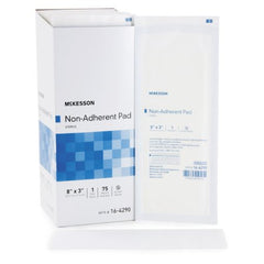 Non-Adherent Dressing McKesson Nylon / Polyester 3 X 8 Inch Sterile