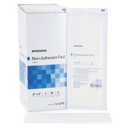 Non-Adherent Dressing McKesson Nylon / Polyester 3 X 8 Inch Sterile