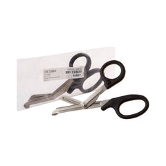 Utility Scissors McKesson 7-1/4 Inch Length Office Grade Stainless Steel / Plastic NonSterile Finger Ring Handle Angled Blunt Tip / Blunt Tip - M-472589-2071 - Box of 10