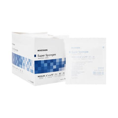 Fluff Dressing McKesson Cotton 6 X 6-3/4 Inch Rectangle Sterile