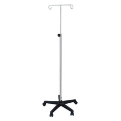 UMF Medical IV Stand Floor Stand 2-Hook 5 Caster, 2 Inch Swivel - M-473250-4770 - Each