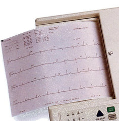 Welch Allyn ECG Recording Paper Welch Allyn® Thermal Paper 8-1/2 X 11 Inch Z-Fold Red Grid