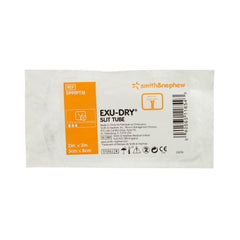 Smith & Nephew Slit Tube Wound Dressing Exu-Dry Polyethylene / Rayon / Cellulose 2 X 3 Inch
