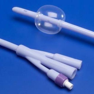 Cardinal Foley Catheter Dover™ 3-Way Standard Tip 30 cc Balloon 24 Fr. Silicone