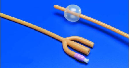 Cardinal Foley Catheter Dover™ 3-Way Standard Tip 30 cc Balloon 24 Fr. Silicone Elastomer Coated Latex