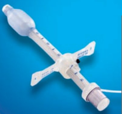 Smiths Medical Tracheostomy Tube Bivona® Mid-Range Aire-Cuf® Hyperflex™ Adjustable Neck Flange Size 8 Cuffed