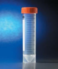 VWR International Corning® Centrifuge Tube Conical Bottom, Skirted Plain 60 X 159 mm 50 mL Orange Plug Seal Cap Polypropylene Tube - M-1095801-3299 - Case of 500