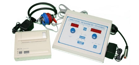 Ambco Electronics Audiometer with Printer OtoScreen Pure Tone Automatic Screening Air Conduction