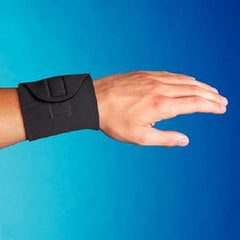 Patterson Medical Supply Wrist Support Sammons Preston® Universal Wraparound / Wristlet Neoprene / Nylon Left or Right Wrist Black One Size Fits Most