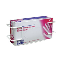 Omnimed Glove Box Holder Omni™ Horizontal or Vertical Mounted 1-Box Capacity White 3 X 4 X 10-3/4 Inch Coated Wire