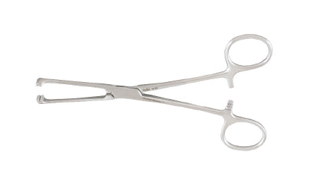 Tissue Forceps Miltex® Allis 6 Inch Length OR Grade German Stainless Steel NonSterile Ratchet Lock Finger Ring Handle Straight Double Row of Atraumatic Teeth