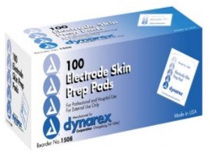 Dynarex Electrode Skin Prep Pad Dynarex® 70% Strength Isopropyl Alcohol Individual Packet NonSterile