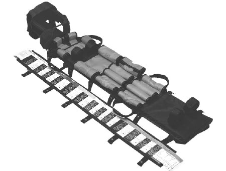Allied Healthcare LSP Pediatric Board System 10 to 75 lbs. Weight Capacity Black
