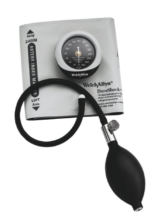 Welch Allyn Aneroid Sphygmomanometer with Cuff DuraShock® 1-Tube Pocket Size Hand Held Adult Size 11 Cuff