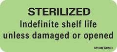 Precision Dynamics Pre-Printed Label Barkley® Advisory Label Green Paper Sterilized Indefinite Shelf Life Unless Damaged Or Opened Black Quality Control Label 1 X 2-1/4 Inch - M-479914-3412 - Roll of 1