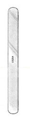 Brain Spatula Miltex® Malleable Davis 7 Inch Nickle Silver