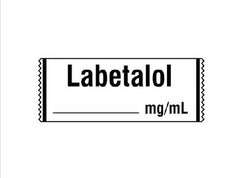Shamrock Scientific Drug Label Shamrock Anesthesia Label LABETALOL _____ mg / ml / Date _____ Time _____ Int. _____ White 1/2 X 1 Inch - M-480206-1961 - Roll of 1