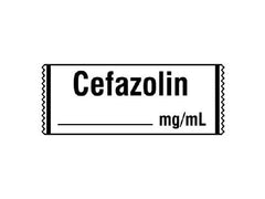 Shamrock Scientific Drug Label Shamrock Anesthesia Label CEFAZOLIN / _____ mg / mL White 1/2 X 1 Inch - M-480208-3202 - Roll of 1