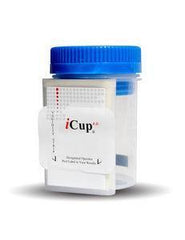 Abbott Rapid Dx North America LLC Drugs of Abuse Test iCup® A.D. 10-Drug Panel with Adulterants AMP, BAR, BZO, COC, mAMP/MET, MTD, OPI, TCA, THC (CR, GL, NI, OX, pH, SG) Urine Sample 25 Tests