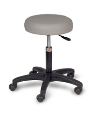 Hausmann Industries Exam Stool Backless Pneumatic Height Adjustment 5 Casters Rodeo Tan