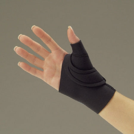 DeRoyal Thumb Splint DeRoyal® Medium Hook and Loop Closure Left or Right Hand Black