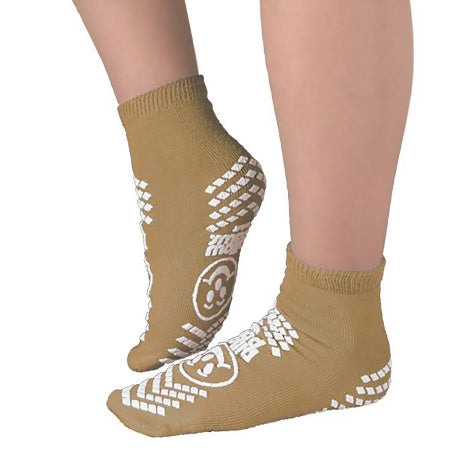 Principle Business Enterprises Slipper Socks Pillow Paws® X-Large Tan Ankle High
