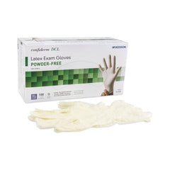 Exam Glove McKesson Confiderm® X-Large NonSterile Latex Standard Cuff Length Smooth Ivory Not Chemo Approved - M-483972-3210 - Case of 1000