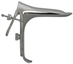 BR Surgical Vaginal Speculum BR Surgical Graves NonSterile Surgical Grade German Stainless Steel Medium Double Blade Duckbill Reusable Without Light Source Capability - M-484244-2174 - Each