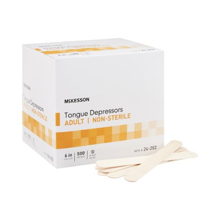 Tongue Depressor McKesson 6 Inch Length Wood - M-484942-1083 - Box of 1