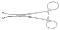 Miltex Tissue Forceps Miltex® Baby Babcock 5-1/2 Inch Length OR Grade German Stainless Steel NonSterile Ratchet Lock Finger Ring Handle Straight Delicate 6 mm Wide Fenestrated Triangular Jaws - M-484990-4823 - Each