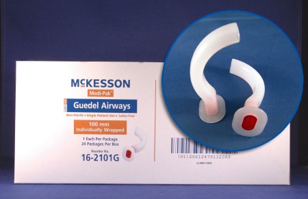 Oropharyngeal Airway McKesson Guedel 50 mm Length Blue