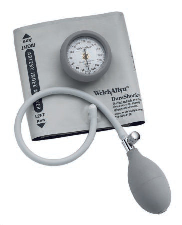 Welch Allyn Aneroid Sphygmomanometer with Cuff DuraShock® 1-Tube Pocket Size Hand Held Small Adult / Child Size 10 Cuff