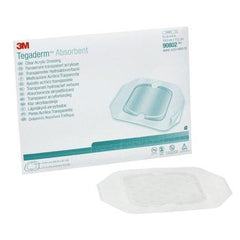 3M Absorbent Acrylic Transparent Film Dressing 3M™ Tegaderm™ Square 5-7/8 X 6 Inch 2 Tab Delivery Without Label Sterile