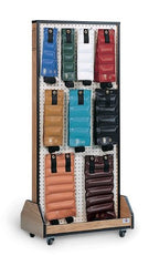 Hausmann Industries Weight Cuff Set with Storage Rack 16 Piece Set with Mobile Floor Rack / Adjustable Cuff Style 1 to 10 lbs.