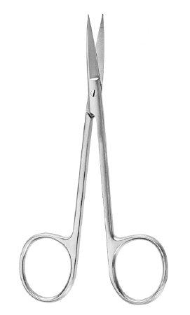 Iris Scissors McKesson Argent™ 4 Inch Length Surgical Grade Stainless Steel Finger Ring Handle Sharp Tip / Sharp Tip - M-487304-3054 - Each