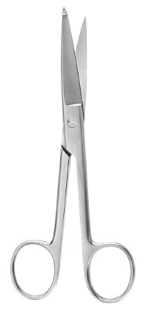 Bandage Scissors McKesson Argent™ Knowles 5-1/2 Inch Length Surgical Grade Stainless Steel NonSterile Finger Ring Handle Straight Sharp Tip / Blunt Tip - M-487327-3121 - Each