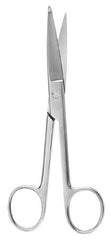 Bandage Scissors McKesson Argent™ Knowles 5-1/2 Inch Length Surgical Grade Stainless Steel NonSterile Finger Ring Handle Straight Sharp Tip / Blunt Tip - M-487327-3121 - Each