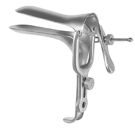 Vaginal Speculum McKesson Argent™ Graves NonSterile Surgical Grade Stainless Steel Large Double Blade Duckbill Reusable Without Light Source Capability - M-487346-2597 - Each