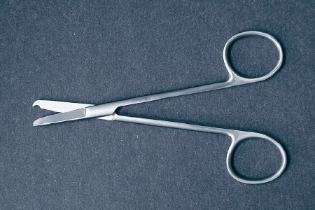 Suture Scissors McKesson Argent™ Littauer 5-1/2 Inch Length Surgical Grade Stainless Steel NonSterile Finger Ring Handle Straight Blunt Tip / Blunt Tip - M-487357-1253 - Each