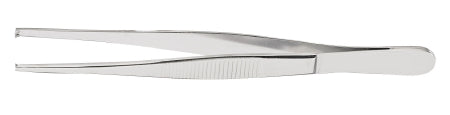 Tissue Forceps McKesson Argent™ 4-1/2 Inch Length Surgical Grade Stainless Steel NonSterile NonLocking Thumb Handle 1 X 2 Teeth - M-487423-4990 - Each