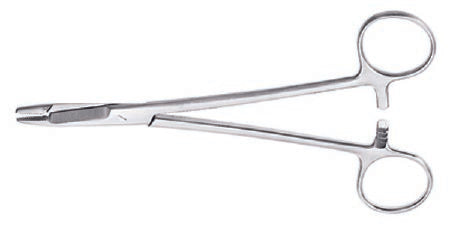 Needle Holder McKesson Argent™ 5-1/2 Inch Length Serrated Jaws Finger Ring Handle - M-487451-4680 - Each